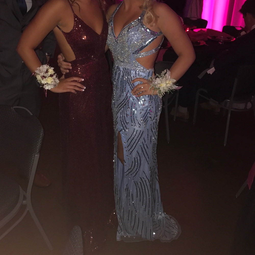 Light blue prom dress